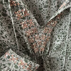 Ricki's Green Patterned Blouse